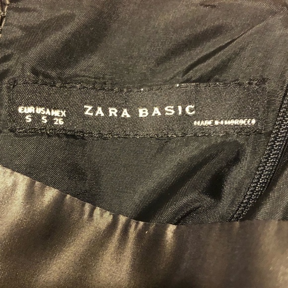 Zara Basic Strapless Metallic Gunmetal Bubble Mini Formal Dress Size Small - Picture 13 of 15